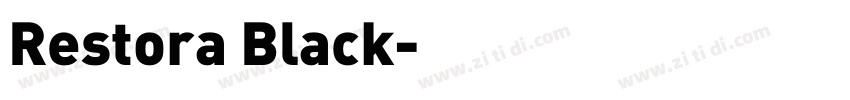 Restora Black字体转换